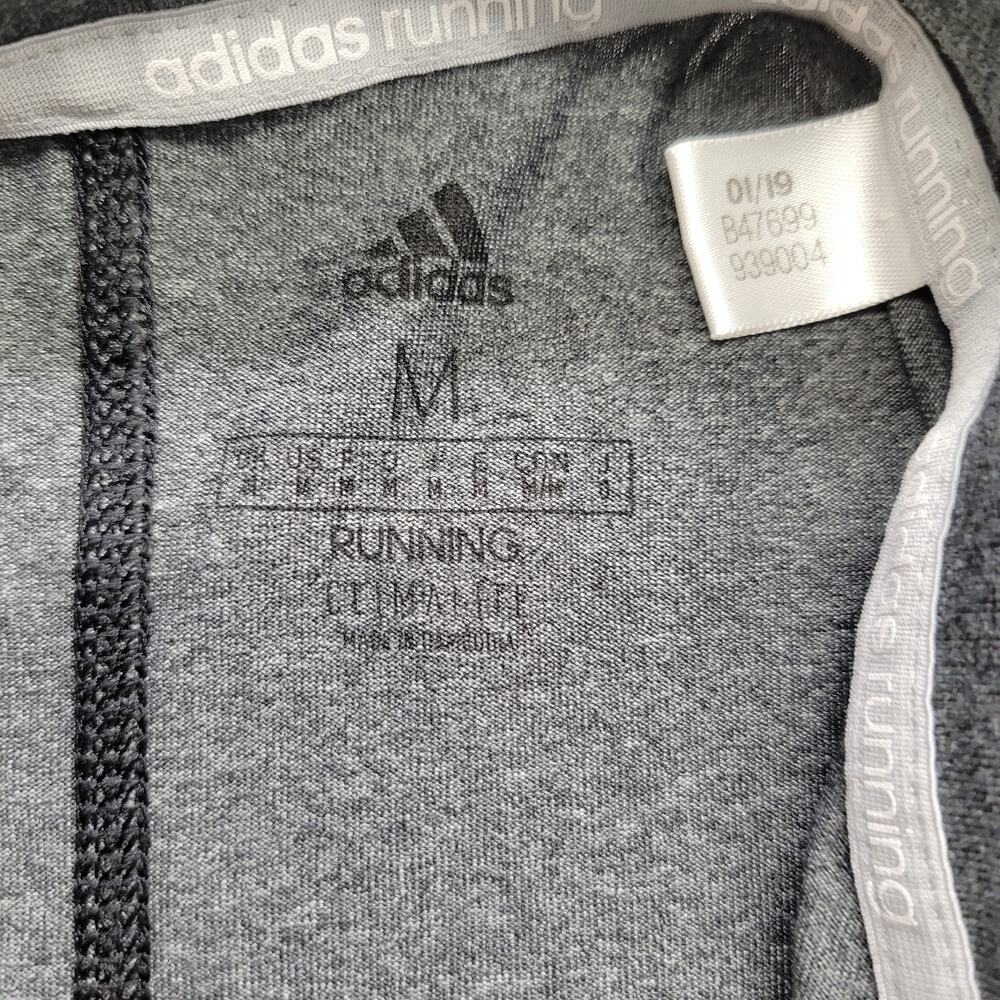 Adidas Men's Medium Running Fleece 1/4 Zip Pullover Jacket Sweatshirt - Picture 7 of 9